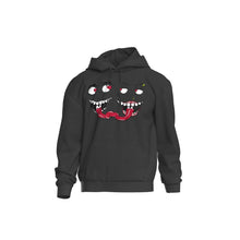 Load and play video in Gallery viewer, LOVESTRUCK MONSTER PIGMENT WASHED CHARCOAL HOODIE
