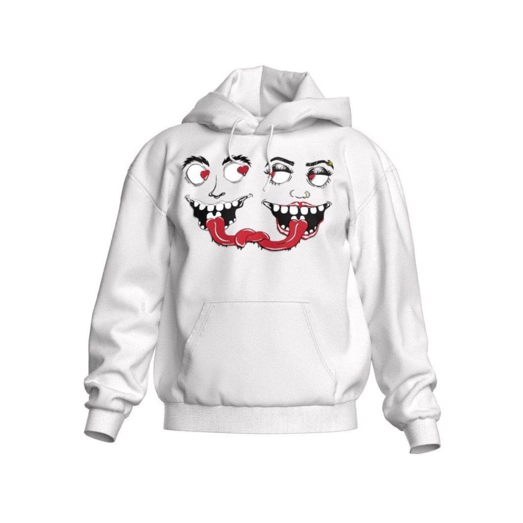 LOVESTRUCK MONSTERS OFF WHITE HOODIE