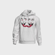 Load and play video in Gallery viewer, LOVESTRUCK MONSTERS OFF WHITE HOODIE
