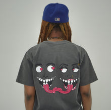 Load image into Gallery viewer, LOVESTRUCK MONSTERS PIGMENT WASHED CHARCOAL T-SHIRT
